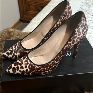J. Crew Collection Leopard Genuine Calf Hair Heels